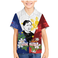 Philippines Rizal Day Family Matching Mermaid Dress and Hawaiian Shirt Filipino Sampaguita Grunge Style - Polynesian Pride