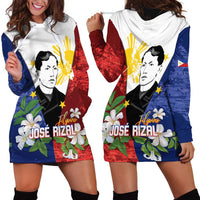 Philippines Rizal Day Hoodie Dress Filipino Sampaguita Grunge Style - Polynesian Pride