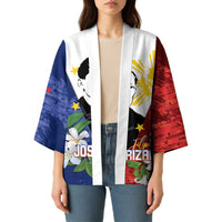 Philippines Rizal Day Kimono Filipino Sampaguita Grunge Style - Polynesian Pride