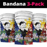 Philippines Rizal Day Neck Gaiter Filipino Sampaguita Grunge Style - Polynesian Pride