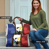 Philippines Rizal Day Travel Bag Filipino Sampaguita Grunge Style - Polynesian Pride