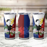Philippines Rizal Day Tumbler Cup Filipino Sampaguita Grunge Style - Polynesian Pride