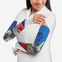 Philippines Rizal Day Arm Sleeves Filipino Motto Stella Polynesian Pattern - Polynesian Pride