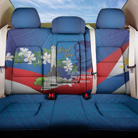 Philippines Rizal Day Back Car Seat Cover Filipino Motto Stella Polynesian Pattern - Polynesian Pride