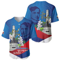 Philippines Rizal Day Baseball Jersey Filipino Motto Stella Polynesian Pattern - Polynesian Pride