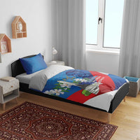 Philippines Rizal Day Bedding Set Filipino Motto Stella Polynesian Pattern - Polynesian Pride