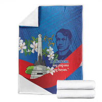 Philippines Rizal Day Blanket Filipino Motto Stella Polynesian Pattern - Polynesian Pride