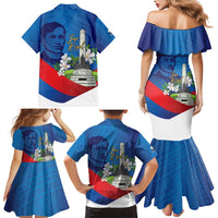 Philippines Rizal Day Family Matching Mermaid Dress and Hawaiian Shirt Filipino Motto Stella Polynesian Pattern - Polynesian Pride