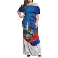 Philippines Rizal Day Family Matching Off Shoulder Maxi Dress and Hawaiian Shirt Filipino Motto Stella Polynesian Pattern - Polynesian Pride