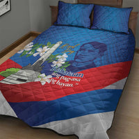 Philippines Rizal Day Quilt Bed Set Filipino Motto Stella Polynesian Pattern - Polynesian Pride