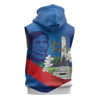 Philippines Rizal Day Sleeveless Zip Hoodie Filipino Motto Stella Polynesian Pattern LT14 - Polynesian Pride