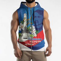 Philippines Rizal Day Sleeveless Zip Hoodie Filipino Motto Stella Polynesian Pattern LT14 - Polynesian Pride