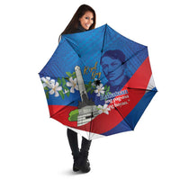 Philippines Rizal Day Umbrella Filipino Motto Stella Polynesian Pattern - Polynesian Pride