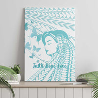 Polynesia Cervical Cancer Awareness Month Canvas Wall Art Polynesian Women Faith Hope Love! LT14 - Polynesian Pride