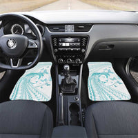 Polynesia Cervical Cancer Awareness Month Car Mats Polynesian Women Faith Hope Love! LT14 Set 2pcs - Front White - Polynesian Pride