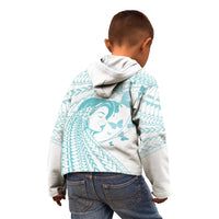 Polynesia Cervical Cancer Awareness Month Kid Hoodie Polynesian Women Faith Hope Love!