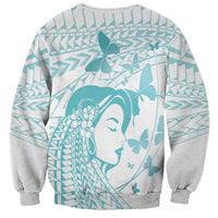 Polynesia Cervical Cancer Awareness Month Sweatshirt Polynesian Women Faith Hope Love! LT14 - Polynesian Pride