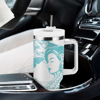 Polynesia Cervical Cancer Awareness Month Tumbler With Handle Polynesian Women Faith Hope Love! LT14 - Polynesian Pride