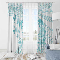 Polynesia Cervical Cancer Awareness Month Window Curtain Polynesian Women Faith Hope Love! LT14 - Polynesian Pride
