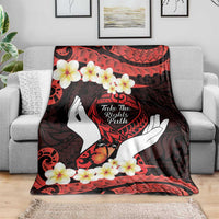 Polynesia AIDS Awareness Month Blanket Take The Rights Path Polynesian Pattern LT14 - Polynesian Pride