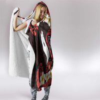 Polynesia AIDS Awareness Month Hooded Blanket Take The Rights Path Polynesian Pattern LT14 - Polynesian Pride
