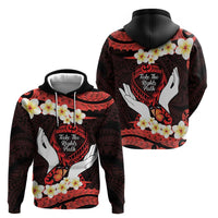 Polynesia AIDS Awareness Month Hoodie Take The Rights Path Polynesian Pattern