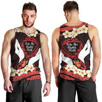 Polynesia AIDS Awareness Month Men Tank Top Take The Rights Path Polynesian Pattern LT14 - Polynesian Pride