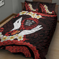 Polynesia AIDS Awareness Month Quilt Bed Set Take The Rights Path Polynesian Pattern LT14 - Polynesian Pride