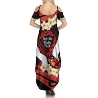 Polynesia AIDS Awareness Month Summer Maxi Dress Take The Rights Path Polynesian Pattern LT14 - Polynesian Pride