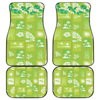 Aloha Hawaii Tuberose Lei Car Mats Tropical Vibes Green Color - Polynesian Pride