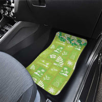 Aloha Hawaii Tuberose Lei Car Mats Tropical Vibes Green Color - Polynesian Pride