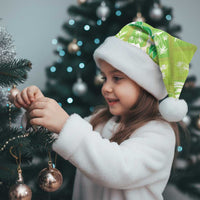 Aloha Hawaii Tuberose Lei Christmas Santa Hat Tropical Vibes Green Color - Polynesian Pride