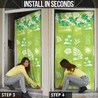 Aloha Hawaii Tuberose Lei Door Cover Tropical Vibes Green Color - Polynesian Pride