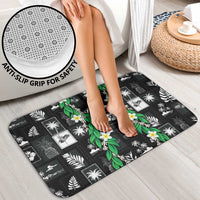 Aloha Hawaii Tuberose Lei Bathroom Set Tropical Vibes Black Color - Polynesian Pride