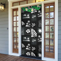 Aloha Hawaii Tuberose Lei Door Cover Tropical Vibes Black Color - Polynesian Pride