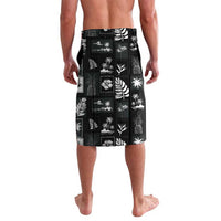 Aloha Hawaii Tuberose Lei Lavalava Tropical Vibes Black Color - Polynesian Pride