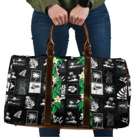 Aloha Hawaii Tuberose Lei Travel Bag Tropical Vibes Black Color - Polynesian Pride