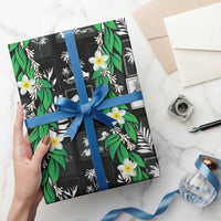 Aloha Hawaii Tuberose Lei Wrapping Paper Tropical Vibes Black Color LT14 - Polynesian Pride