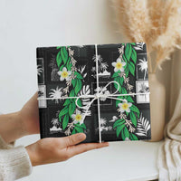 Aloha Hawaii Tuberose Lei Wrapping Paper Tropical Vibes Black Color LT14 - Polynesian Pride