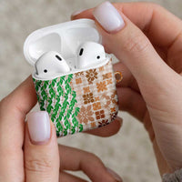 Aloha Hawaii Palaka Tuberose Lei AirPods Case Hawaiian Quilt Seamless Style LT14 - Polynesian Pride