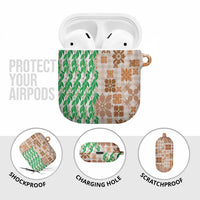 Aloha Hawaii Palaka Tuberose Lei AirPods Case Hawaiian Quilt Seamless Style LT14 - Polynesian Pride