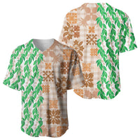 Aloha Hawaii Palaka Tuberose Lei Baseball Jersey Hawaiian Quilt Seamless Style LT14 - Polynesian Pride