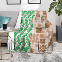 Aloha Hawaii Palaka Tuberose Lei Blanket Hawaiian Quilt Seamless Style - Polynesian Pride
