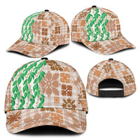 Aloha Hawaii Palaka Tuberose Lei Classic Cap Hawaiian Quilt Seamless Style LT14 - Polynesian Pride