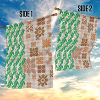 Aloha Hawaii Palaka Tuberose Lei Garden Flag Hawaiian Quilt Seamless Style - Polynesian Pride