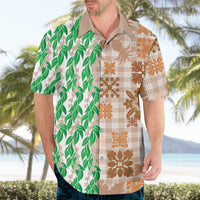 Aloha Hawaii Palaka Tuberose Lei Hawaiian Shirt Hawaiian Quilt Seamless Style LT14 - Polynesian Pride