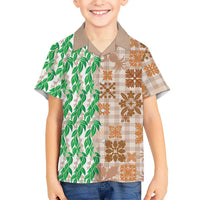 Aloha Hawaii Palaka Tuberose Lei Hawaiian Shirt Hawaiian Quilt Seamless Style LT14 - Polynesian Pride