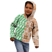 Aloha Hawaii Palaka Tuberose Lei Kid Hoodie Hawaiian Quilt Seamless Style - Polynesian Pride