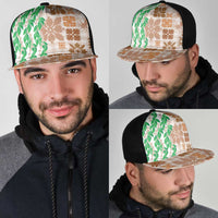 Aloha Hawaii Palaka Tuberose Lei Mesh Trucker Cap Hawaiian Quilt Seamless Style LT14 - Polynesian Pride