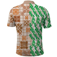 Aloha Hawaii Palaka Tuberose Lei Polo Shirt Hawaiian Quilt Seamless Style LT14 - Polynesian Pride